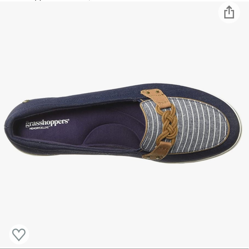 Grasshoppers Women's Navy and Brown Loafers